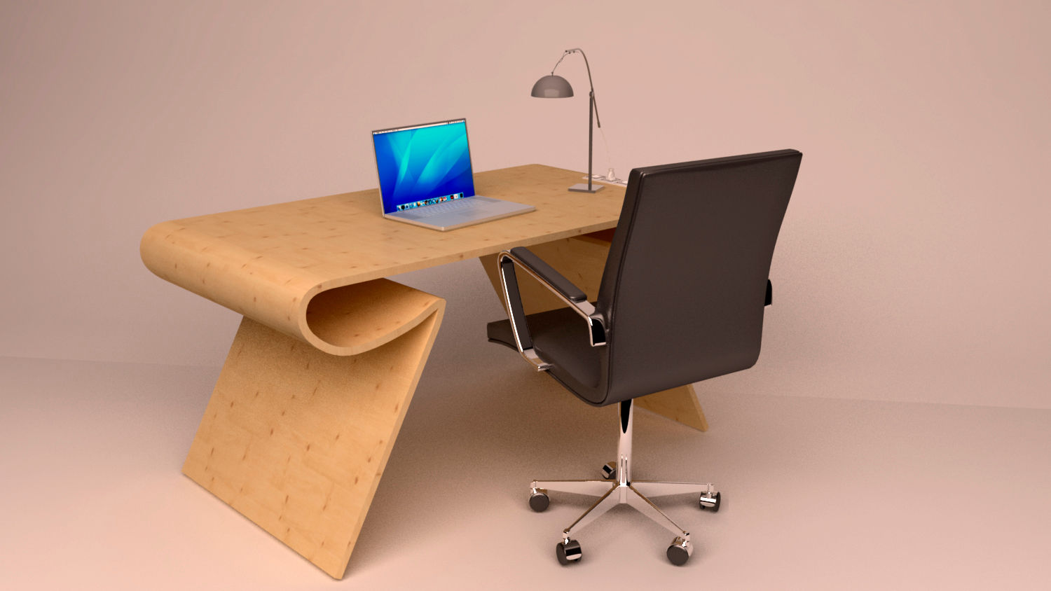 Escritorio de madera, Ibu3D, Ibu 3d Ibu 3d Phòng học/văn phòng phong cách hiện đại Desks