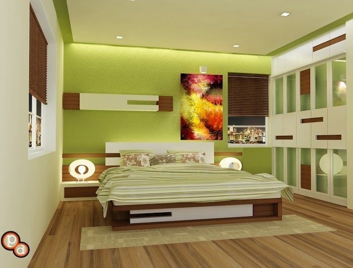 Bedroom Design-- Raj residency Preetham Interior Designer Modern style bedroom