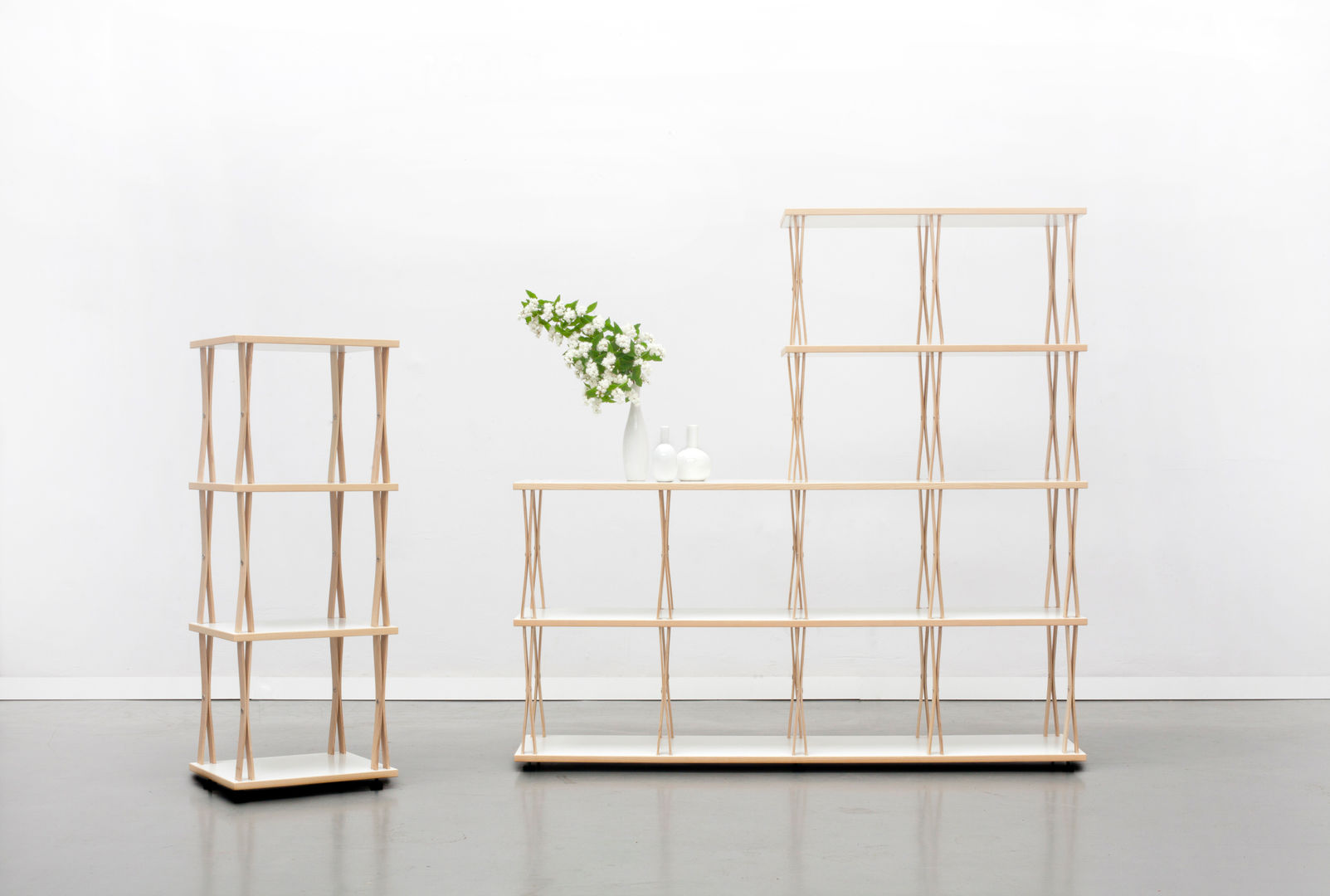 2×4+2×2 arrangement seitmorgen Modern living room Shelves