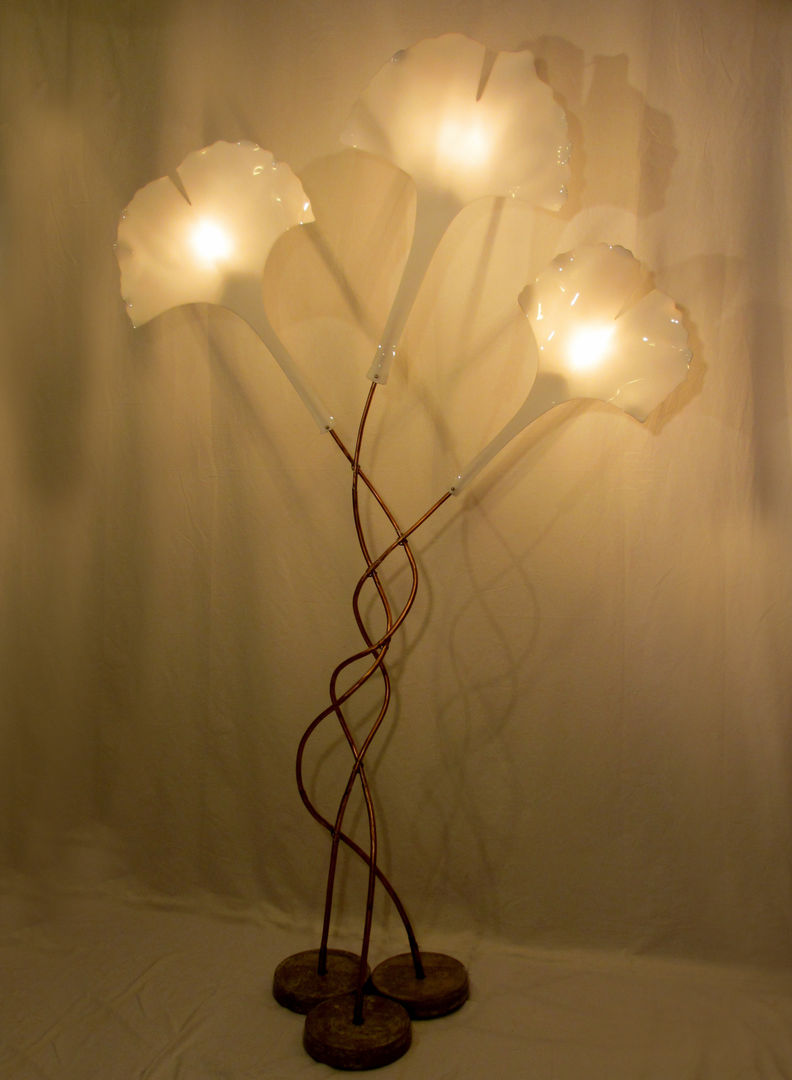 Grand Luminaire "Feuillage de Ginkgo", Temo Temo インダストリアルな 家 Accessories & decoration