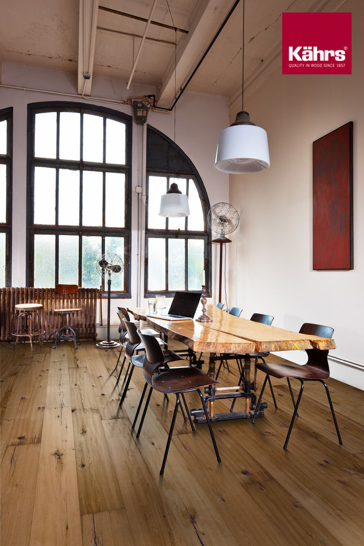 Esszimmer mit Kährs Parkett, Kährs Parkett Deutschland Kährs Parkett Deutschland Industrial style dining room