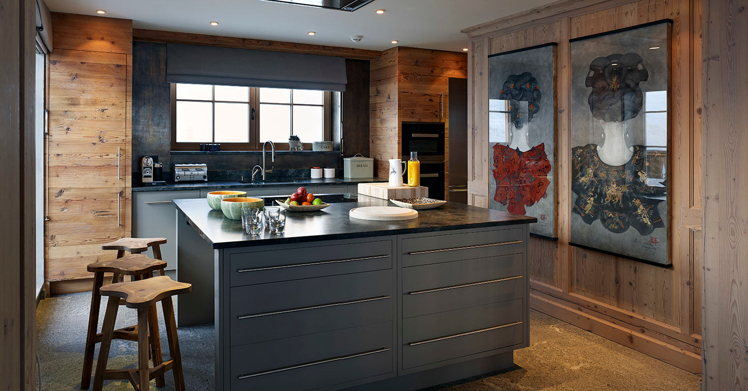 Skyfall Kitchen Architectural Interiors + Superyacht Photographer Cocinas de estilo escandinavo