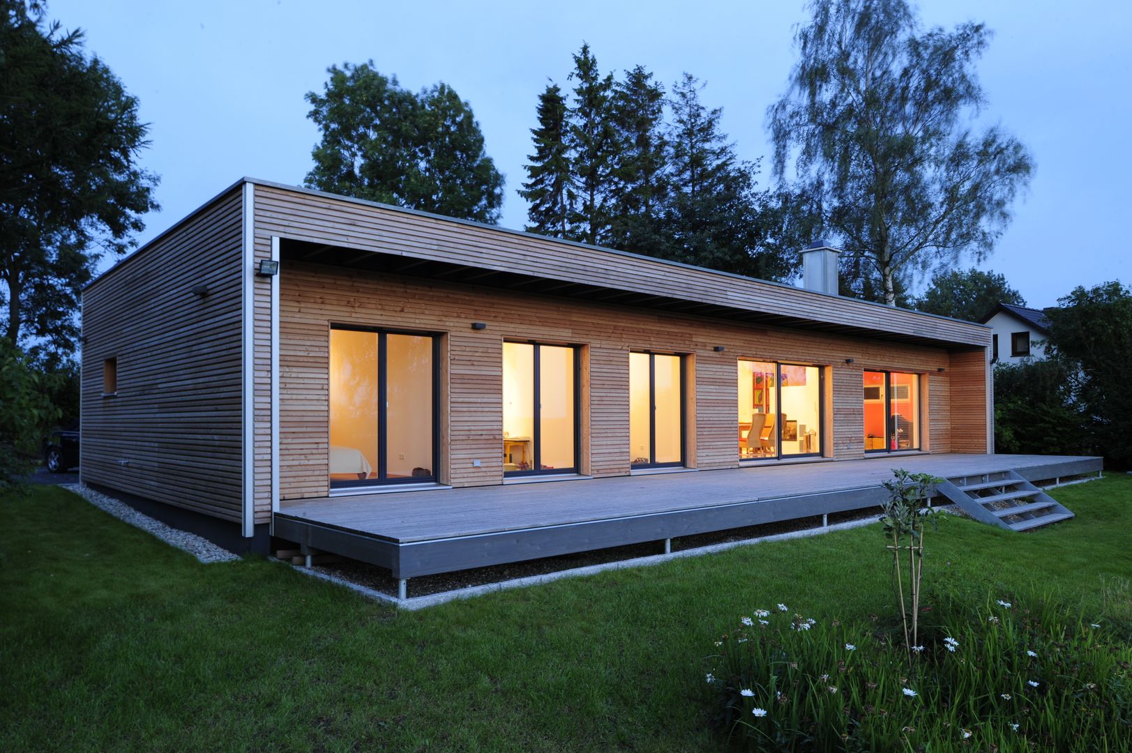 Moderne trifft Natur, Bau-Fritz GmbH & Co. KG Bau-Fritz GmbH & Co. KG Casas modernas