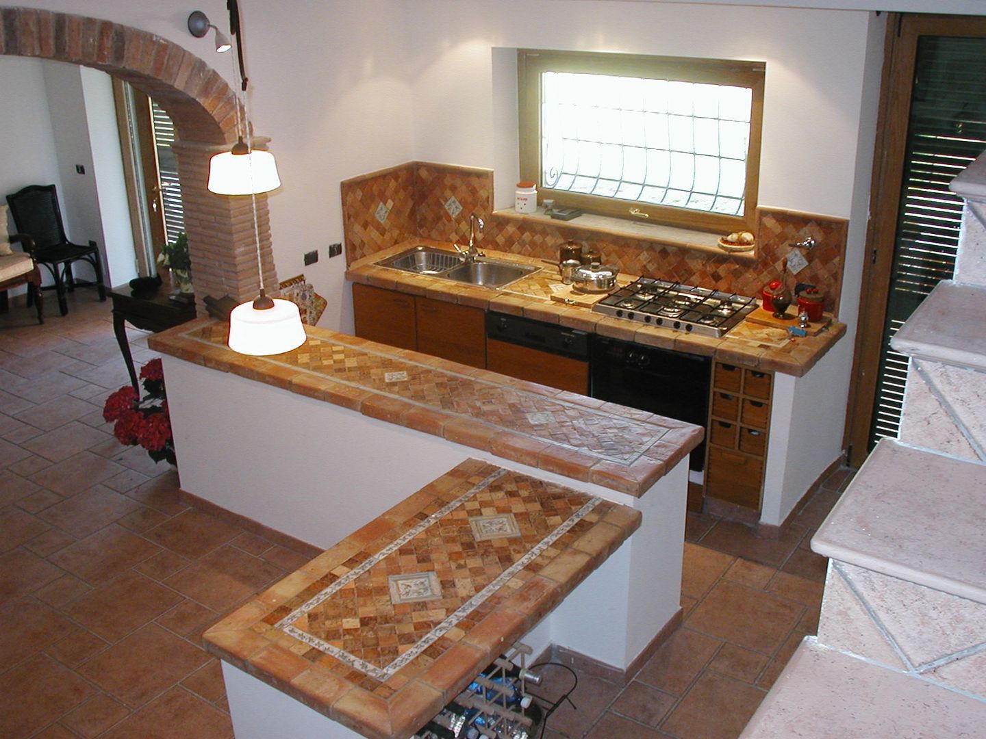 Ceramica , La Fleche Design La Fleche Design Mediterranean style kitchen Pottery Bench tops