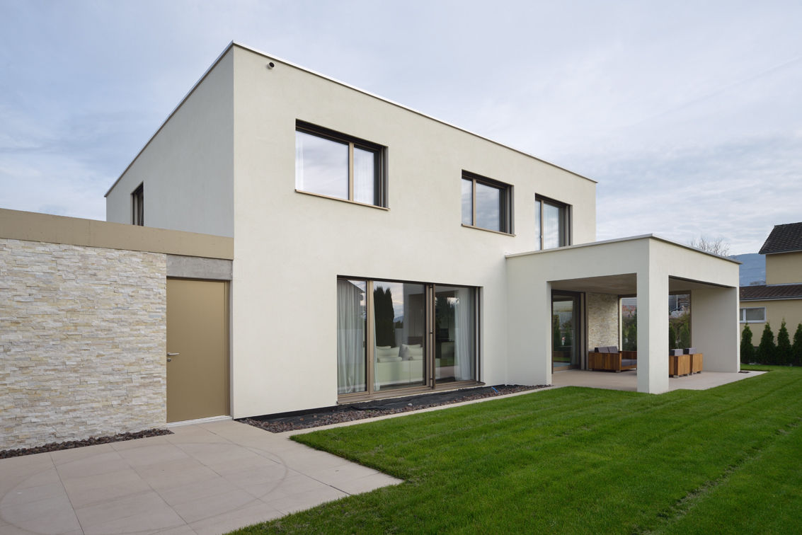 Einfamilienhaus in Widnau, Architekturfotografie Sabrina Scheja Architekturfotografie Sabrina Scheja Casas modernas