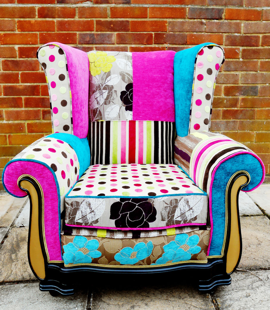 Armchair patchwork Meneck Design Moderne slaapkamers Sofas & chaise longues