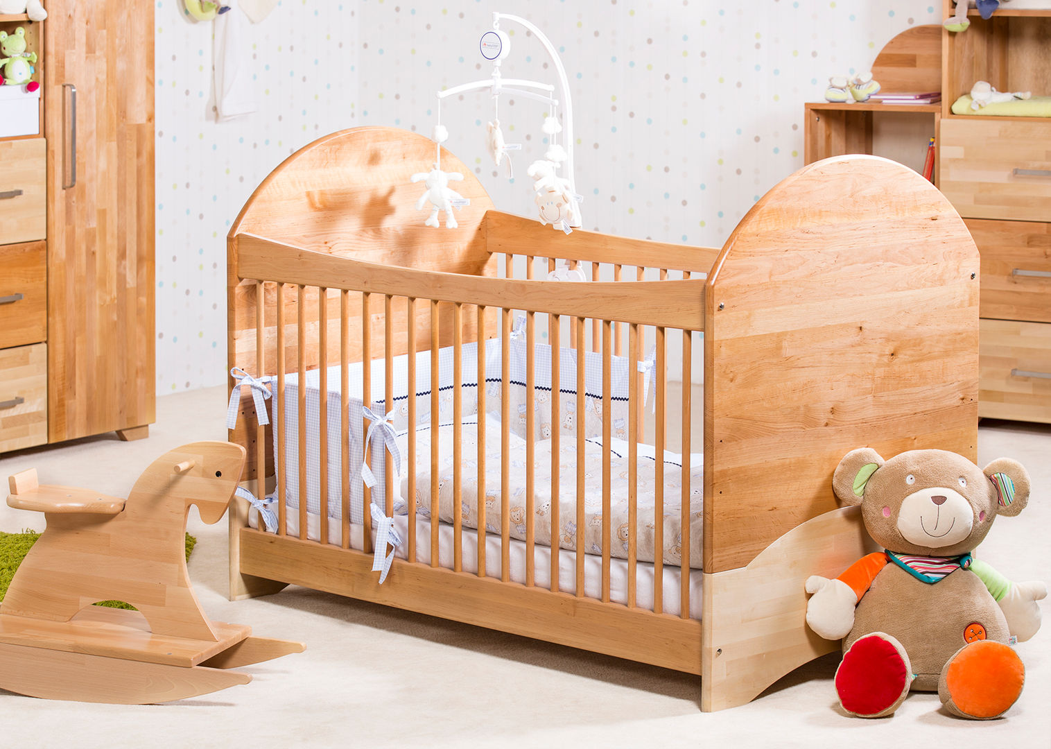 Kinderzimmer "Josef" mit extra viel Stauraum, taube Kinder- und Jugendmöbel taube Kinder- und Jugendmöbel Kamar Bayi/Anak Gaya Country