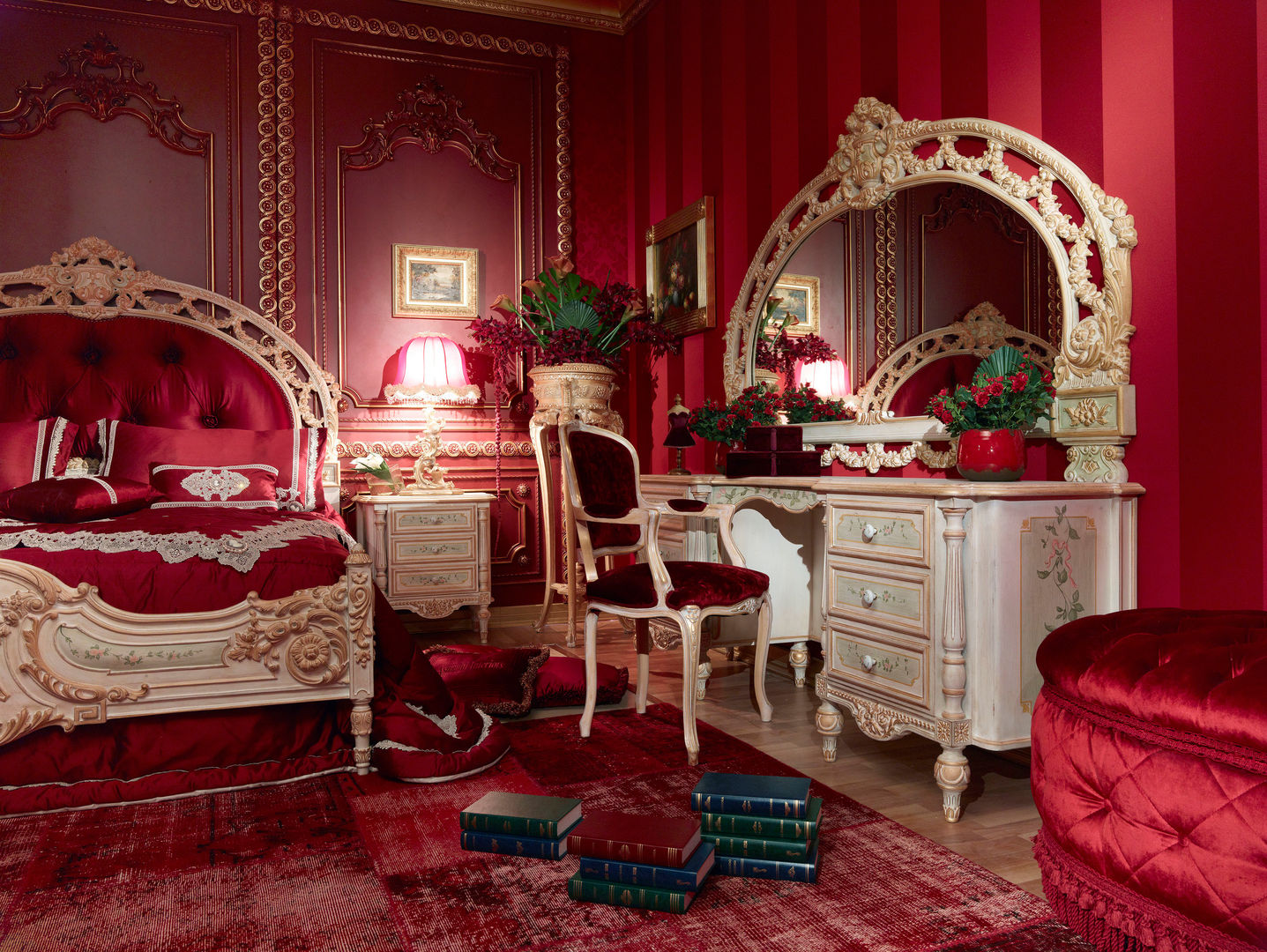Cassandra, Asnaghi Interiors Asnaghi Interiors Спальня в классическом стиле Кровати и изголовья