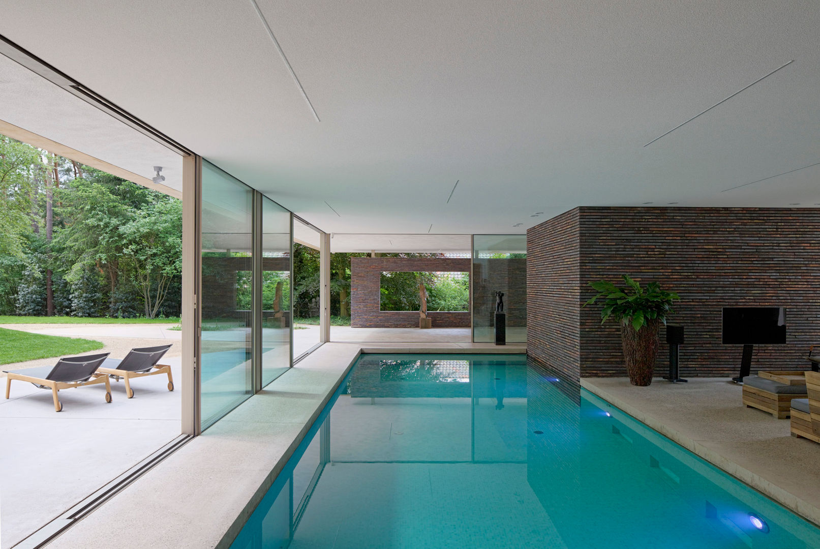 Dune villa, HILBERINKBOSCH architecten HILBERINKBOSCH architecten モダンスタイルの プール