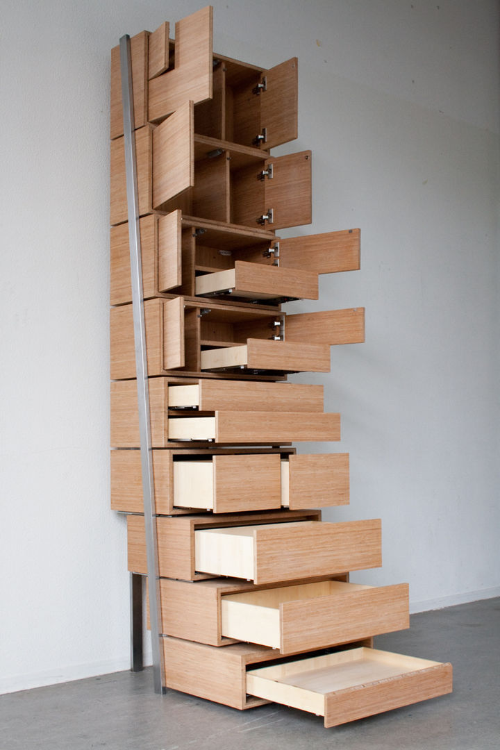 Staircase, Danny Kuo Design Danny Kuo Design Salas modernas Cajoneras