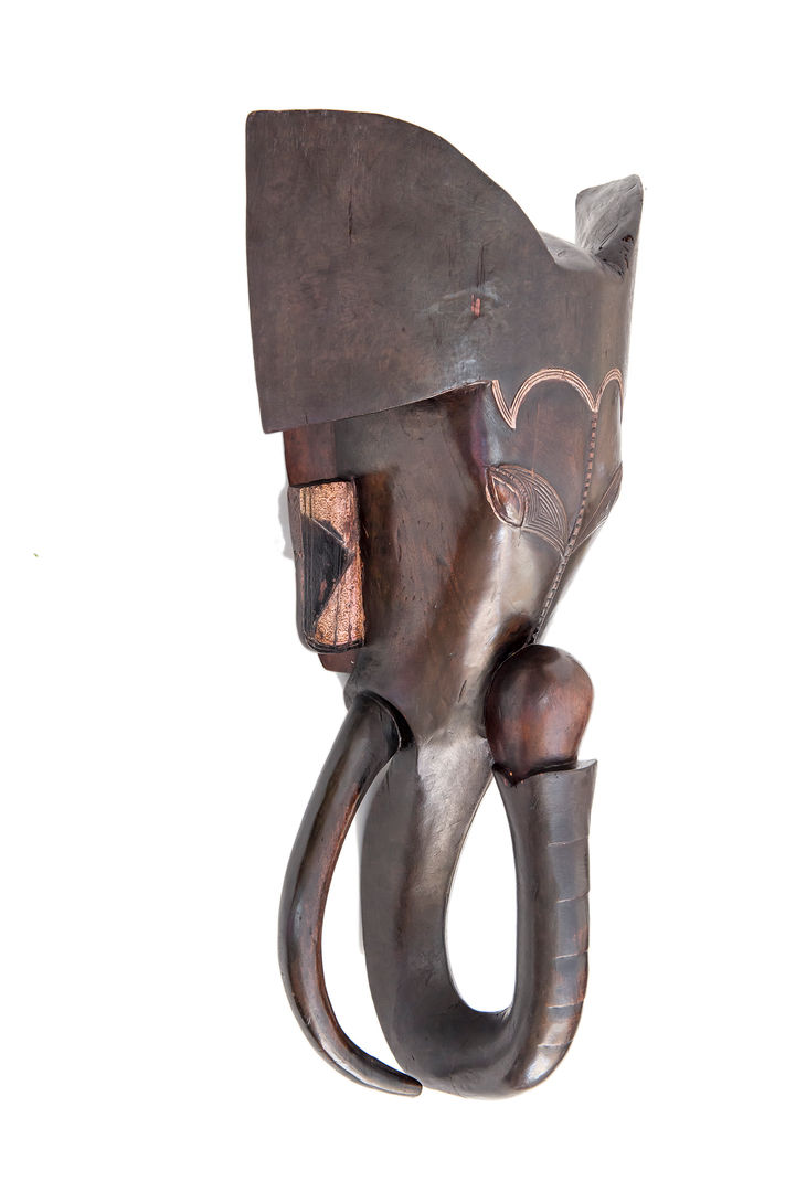 Elephant Mask From Africa Nowoczesne domy Akcesoria i dekoracje