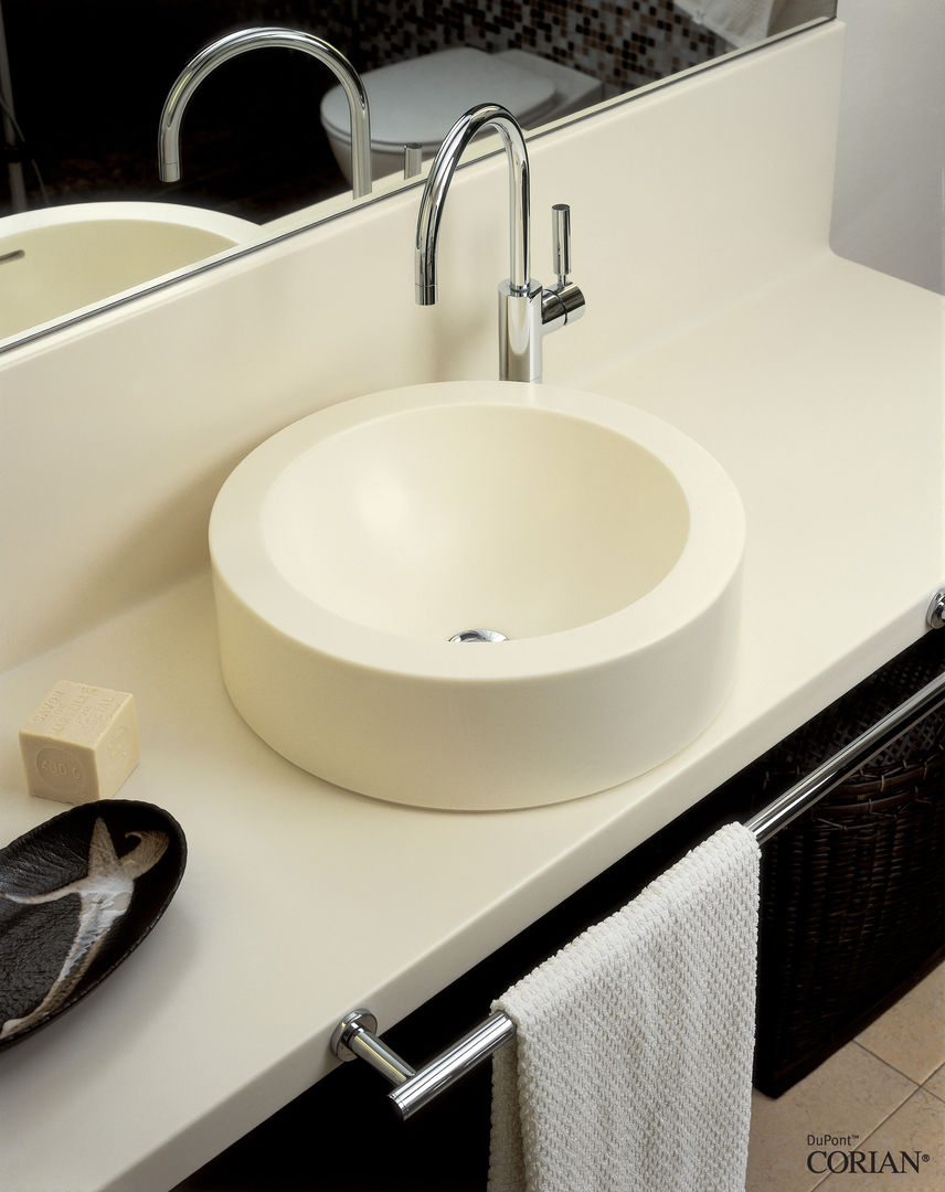 DuPont™ Corian® Solid Yüzey Malzemesi, DUPONT TÜRKİYE DUPONT TÜRKİYE Ванная комната в стиле модерн Раковины