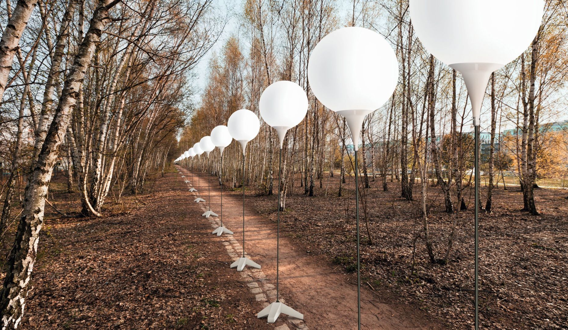 Visualization of the LICHTGRENZE at the Park at Nordbahnhof homify