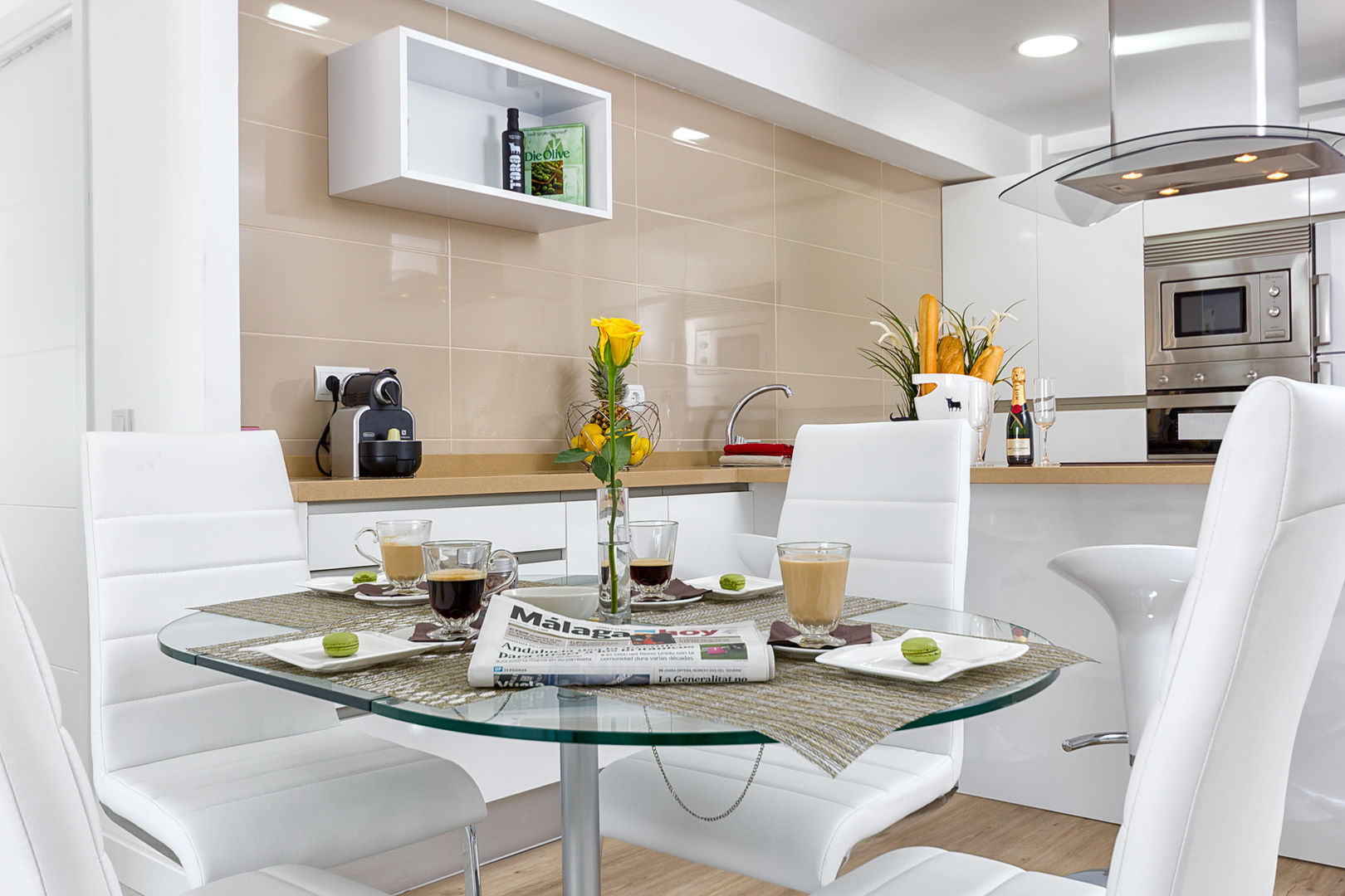 Mesa de comedor y cocina Espacios y Luz Fotografía Salas modernas