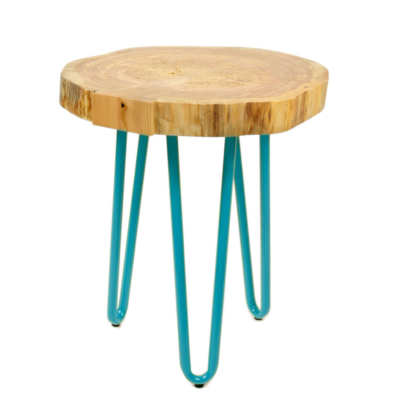 Table with a real piece of wood, Gie El Home Gie El Home Modern living room Side tables & trays