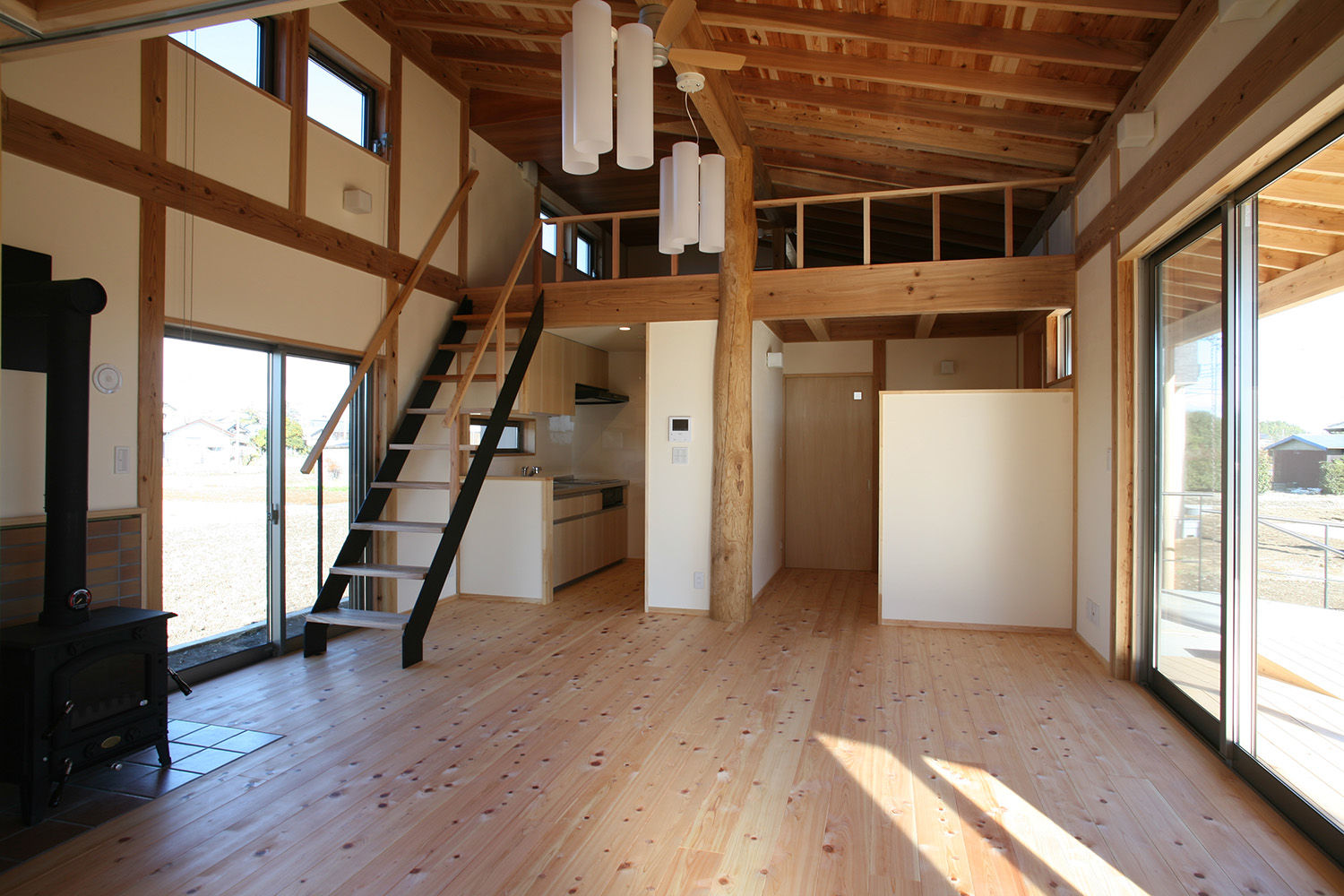 居間 八島建築設計室 オリジナルデザインの リビング