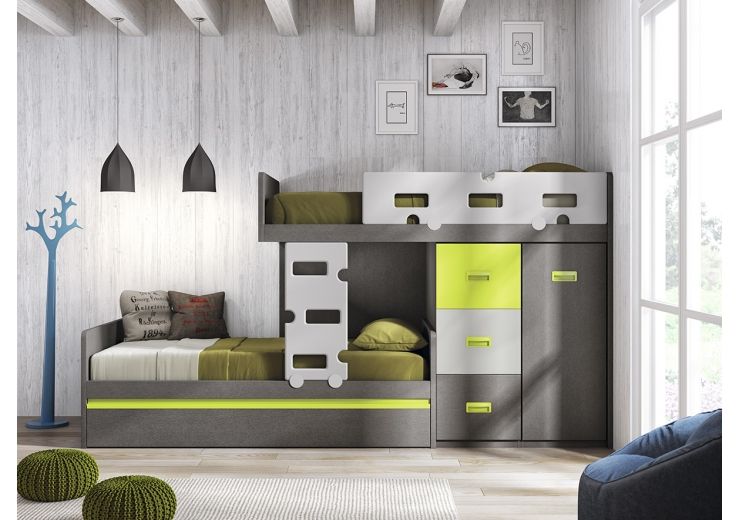 CAMAS TREN, imuebles Online imuebles Online Dormitorios infantiles de estilo moderno Camas y cunas