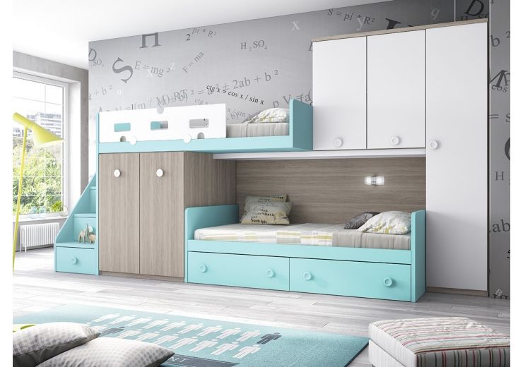 CAMAS TREN, imuebles Online imuebles Online Cuartos infantiles de estilo moderno Camas y cunas