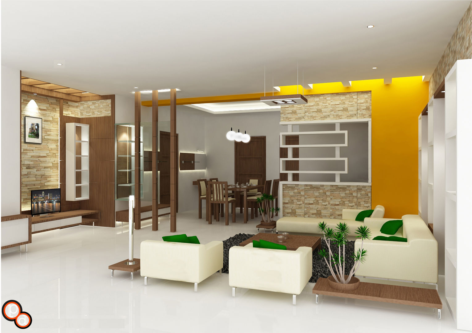 Minimalistic Interior spaces ---Living room interiors, Preetham Interior Designer Preetham Interior Designer ห้องนั่งเล่น