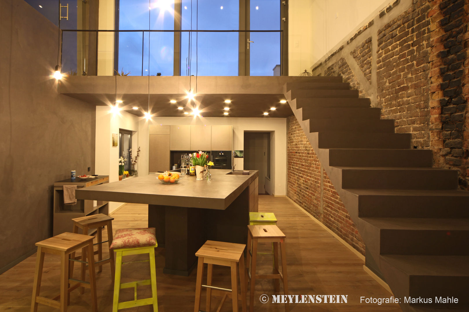 Dachausbau zum Loft in Berlin-Kreuzberg, Meylenstein Meylenstein الغرف