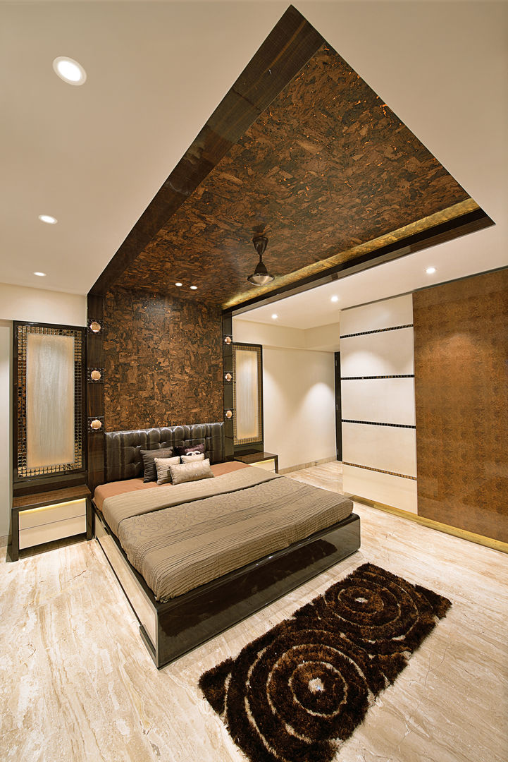 Residence at Khar, Milind Pai - Architects & Interior Designers Milind Pai - Architects & Interior Designers 臥室