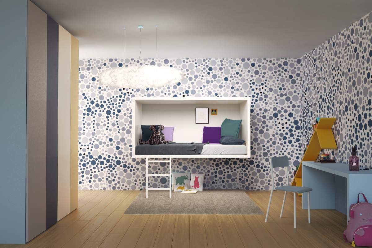 3Dots Wallpaper - Lagostudio, Jennifer Rieker - Produktdesign Jennifer Rieker - Produktdesign Habitaciones para niños de estilo ecléctico Accesorios y decoración