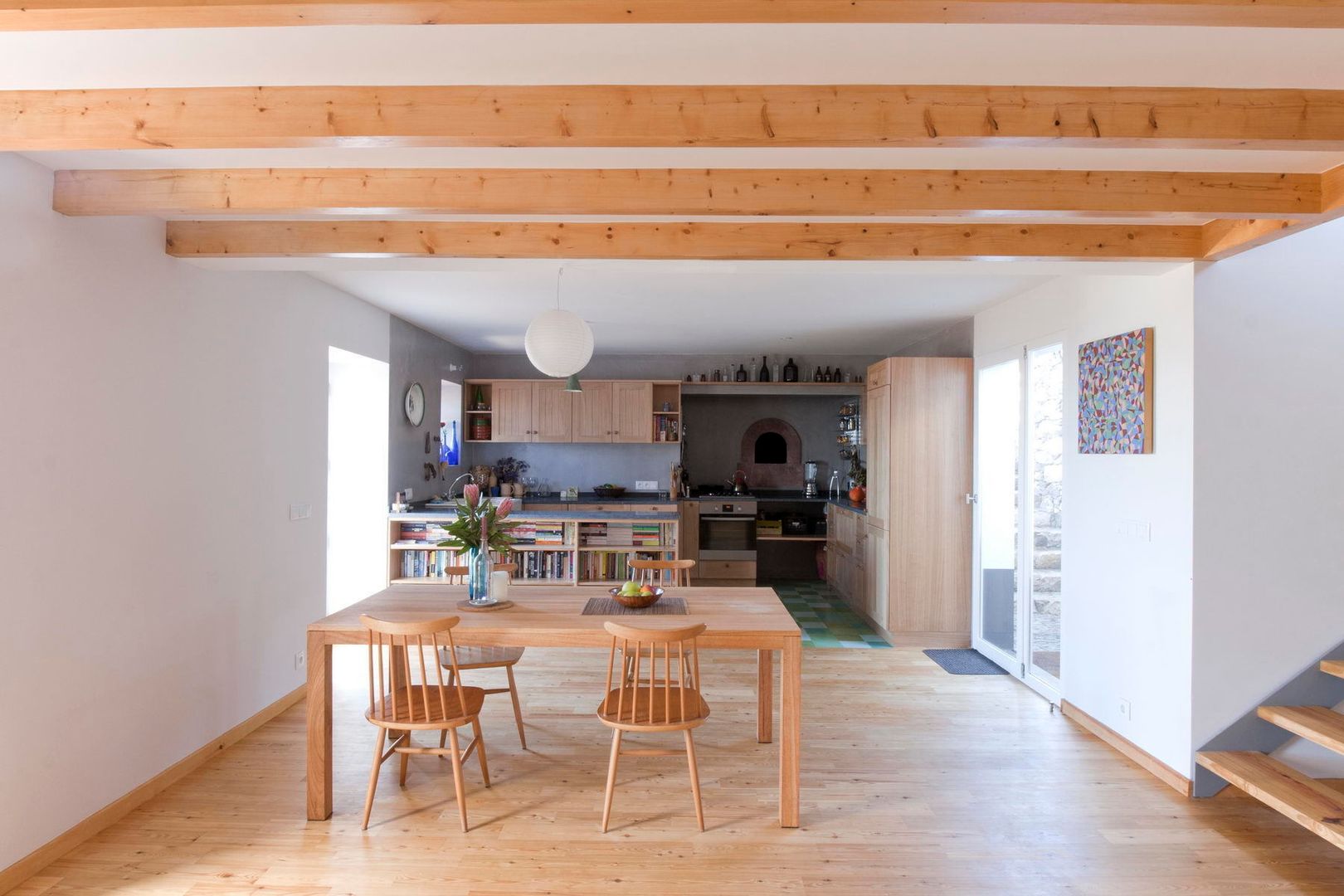 Quinta H | eco-renovation | Madeira, Mayer & Selders Arquitectura Mayer & Selders Arquitectura Rustic style dining room