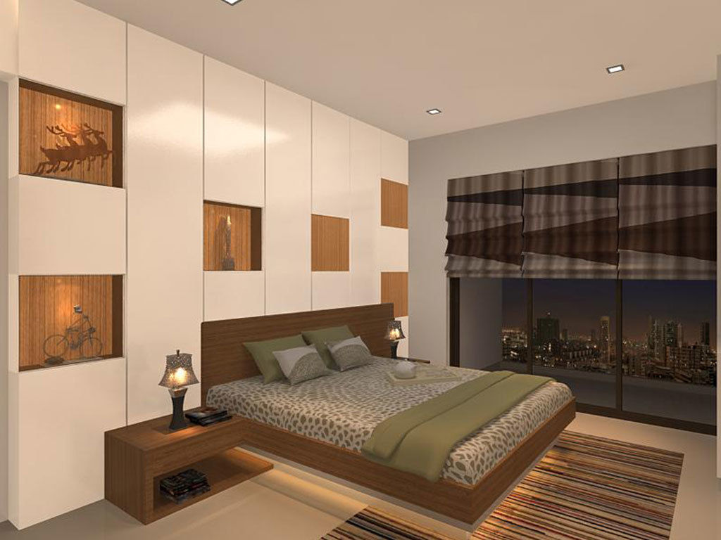Contemporary residence in Andheri, Mumbai, S K Designs S K Designs Dormitorios de estilo moderno