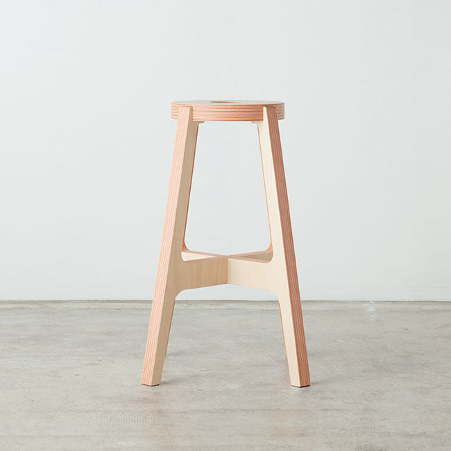 Paper-Wood STOOL, DRILL DESIGN Co., Ltd. DRILL DESIGN Co., Ltd. Maisons minimalistes Articles ménagers