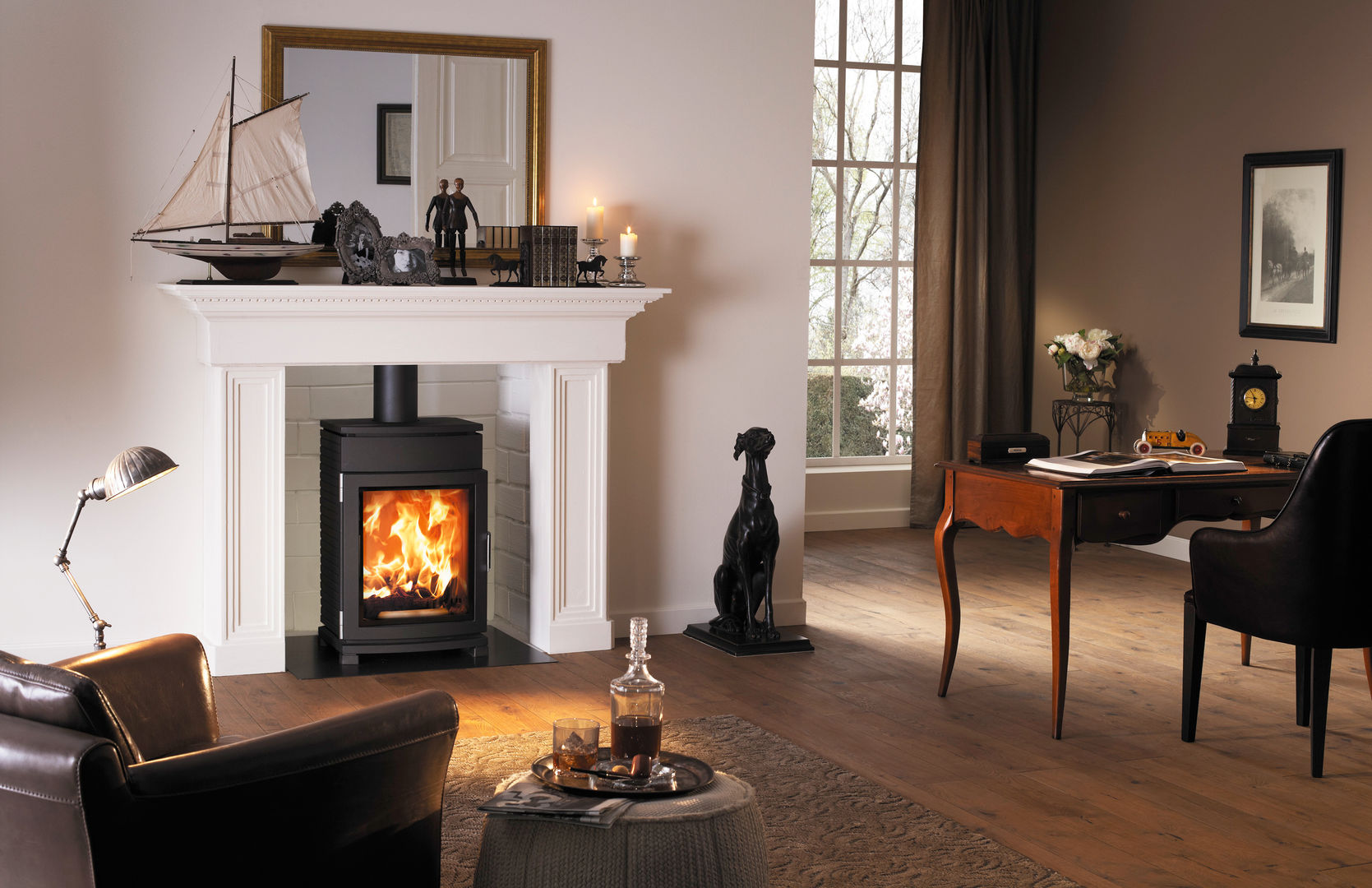 Chester Compact, Austroflamm GmbH Austroflamm GmbH Phòng khách: thiết kế nội thất · bố trí · ảnh Fireplaces & accessories