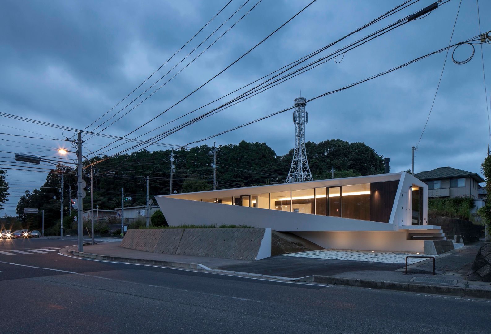 crossing point, 後藤武建築設計事務所 後藤武建築設計事務所 Casas modernas