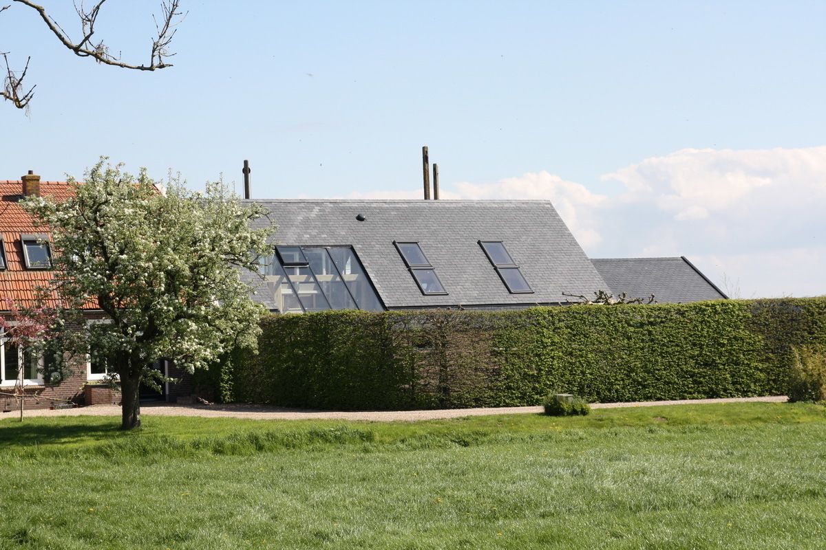 Verbouw stal bij boerderij, Architectenbureau Jules Zwijsen Architectenbureau Jules Zwijsen Casas de estilo moderno