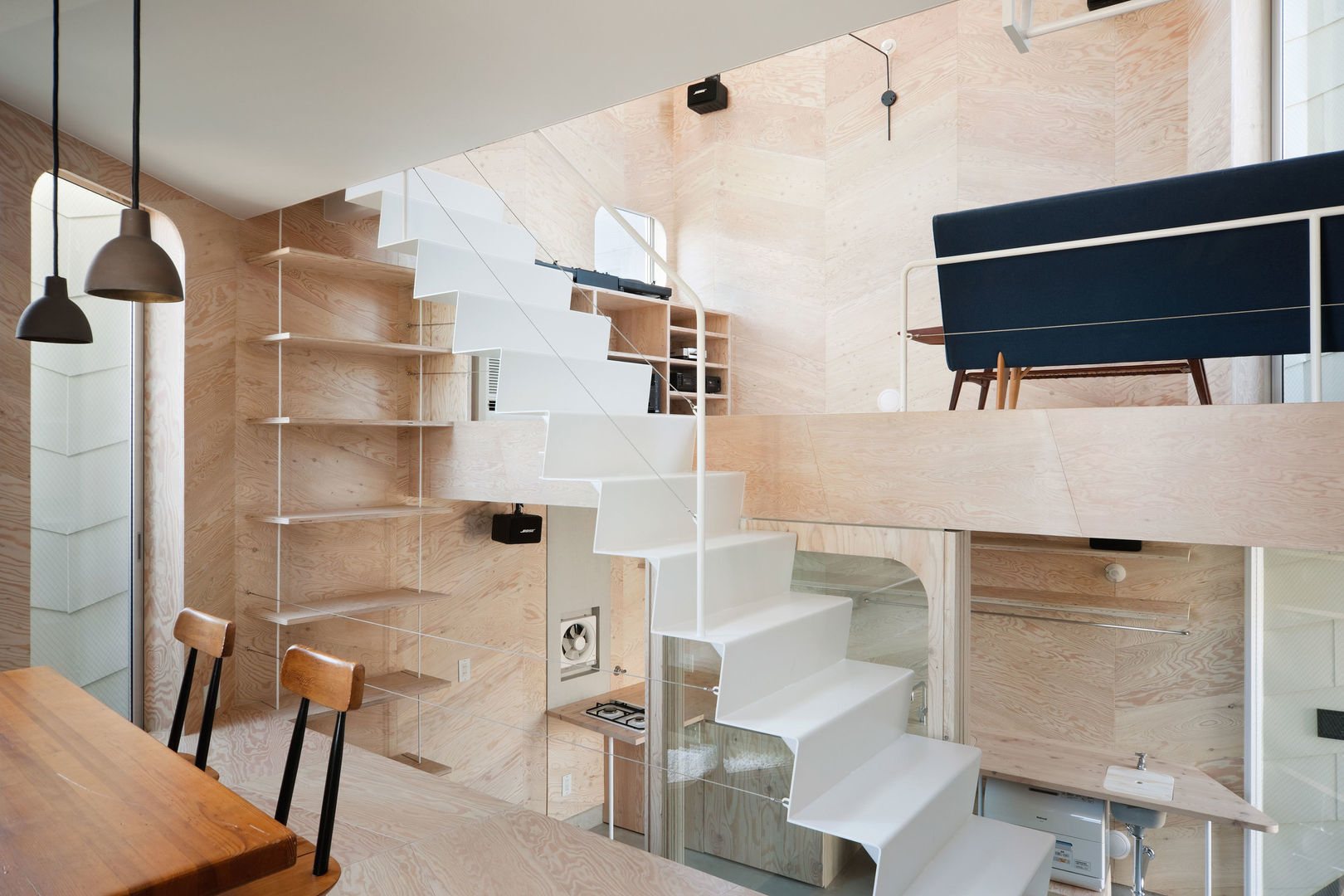 Tsubomi House (Tokyo Bud House), FLAT HOUSE FLAT HOUSE Rumah: Ide desain interior, inspirasi & gambar