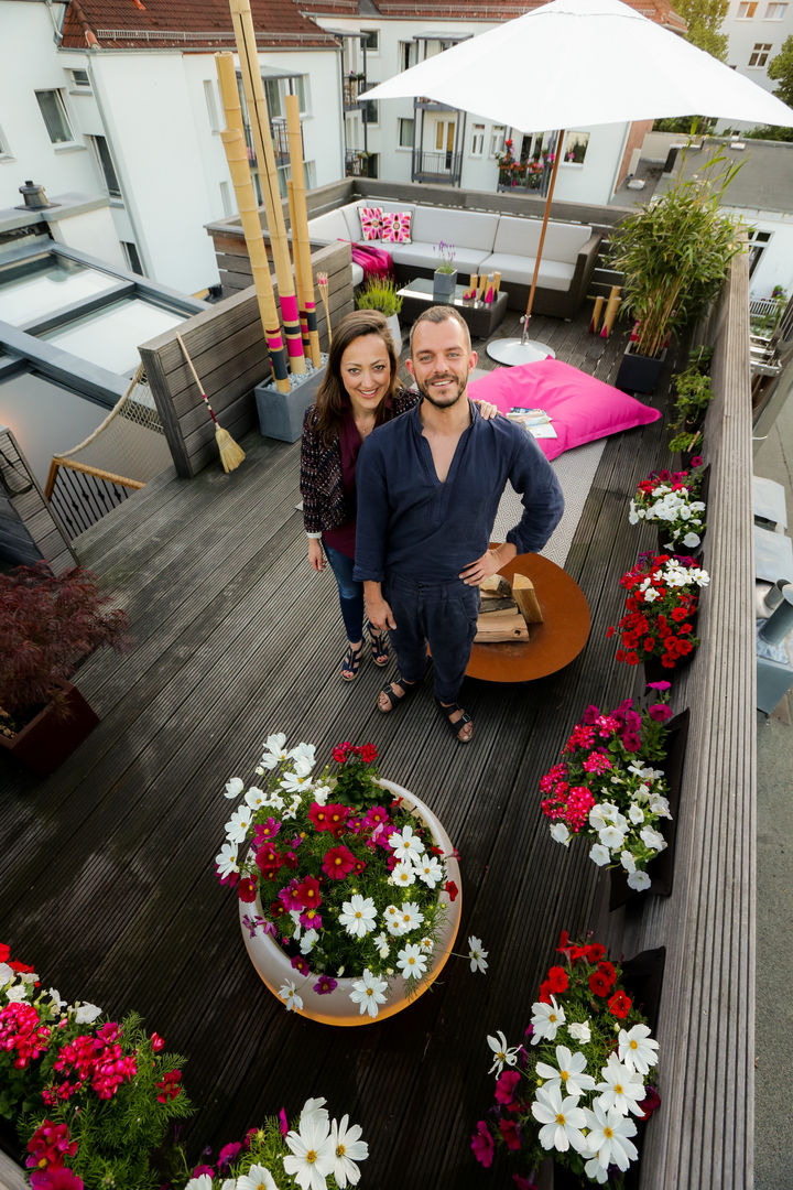 Dachterrasse in Hamburg, 30qm, DIE BALKONGESTALTER DIE BALKONGESTALTER