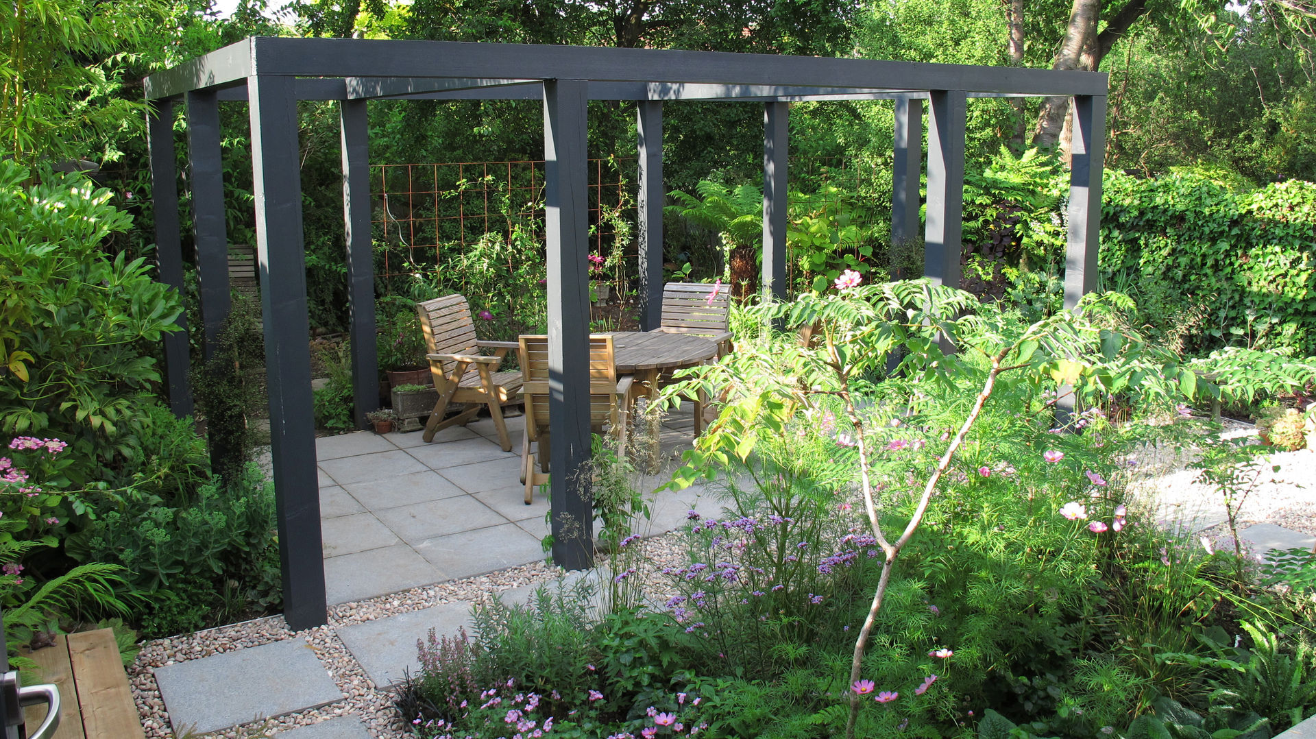 Contemporary Pergola Garden Fenton Roberts Garden Design Modern garden