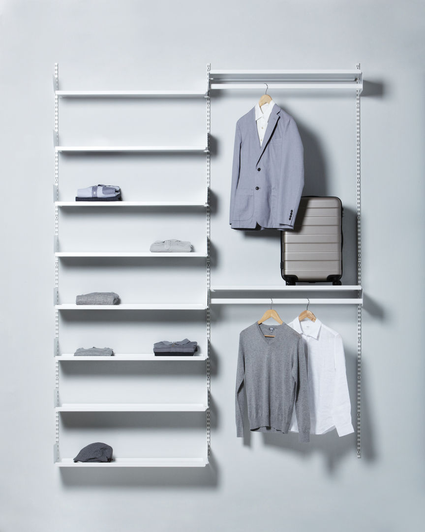 FLOATING SHELVING_OPEN DRESSROOM SOLUTION, THE THING FACTORY THE THING FACTORY Closets Guarda-roupas e cômodas