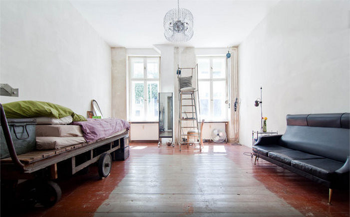 berliner wohnung, jltg innenarchitekts jltg innenarchitekts Industrial style living room