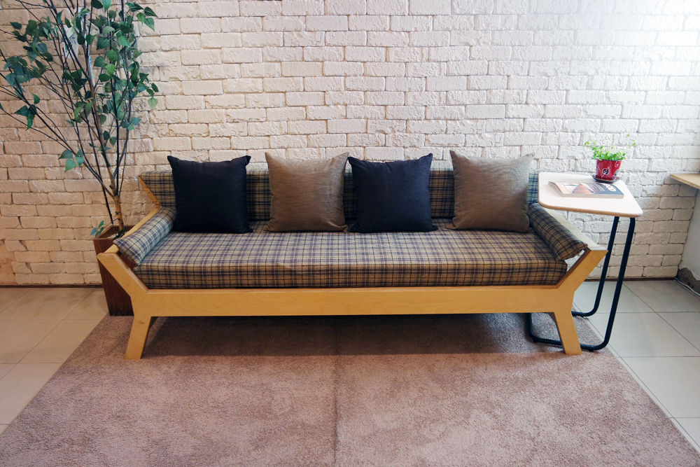 N.E fabric bench, Design-namu Design-namu Salas de estilo escandinavo Sofás y sillones