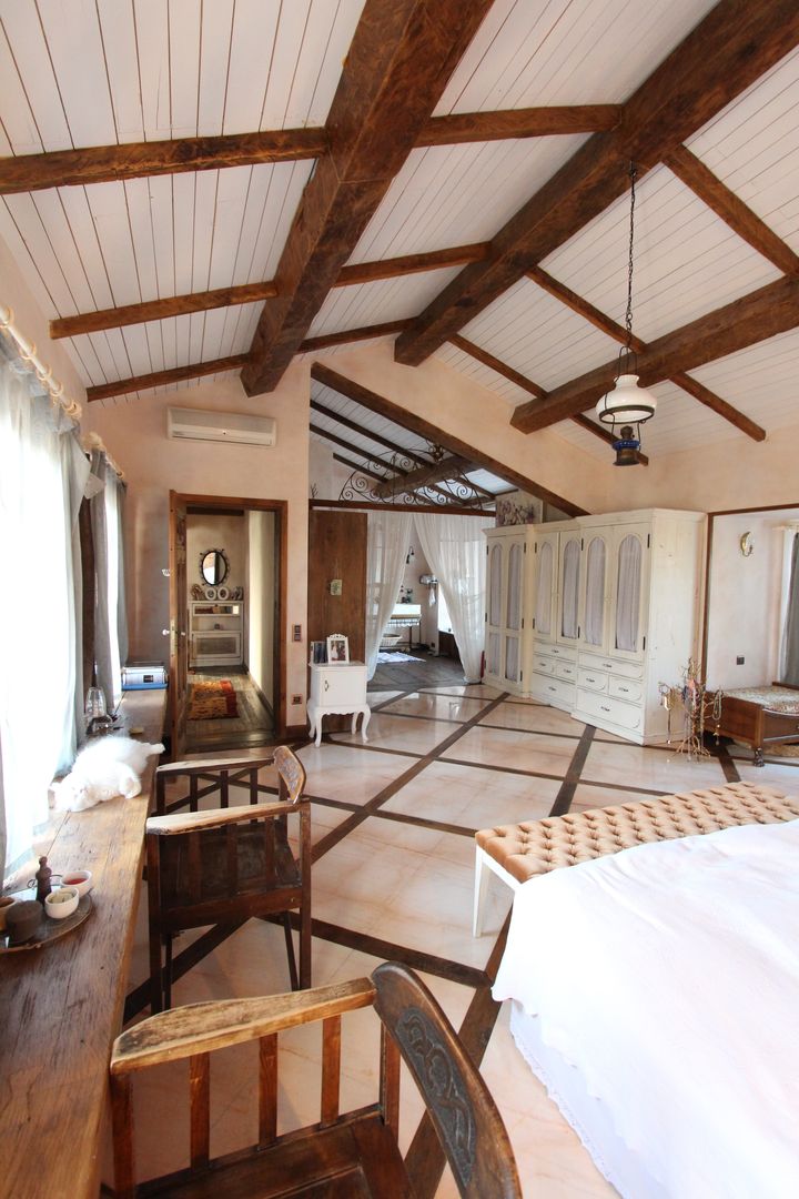 Provence Villa in İstanbul, Orkun Indere Interiors Orkun Indere Interiors 컨트리스타일 침실