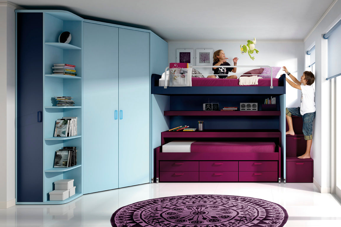 Petite espace ? Muebles Arasanz a la solution., Arasanz S.A Arasanz S.A 모던스타일 아이방 침대 & 유아용 침대