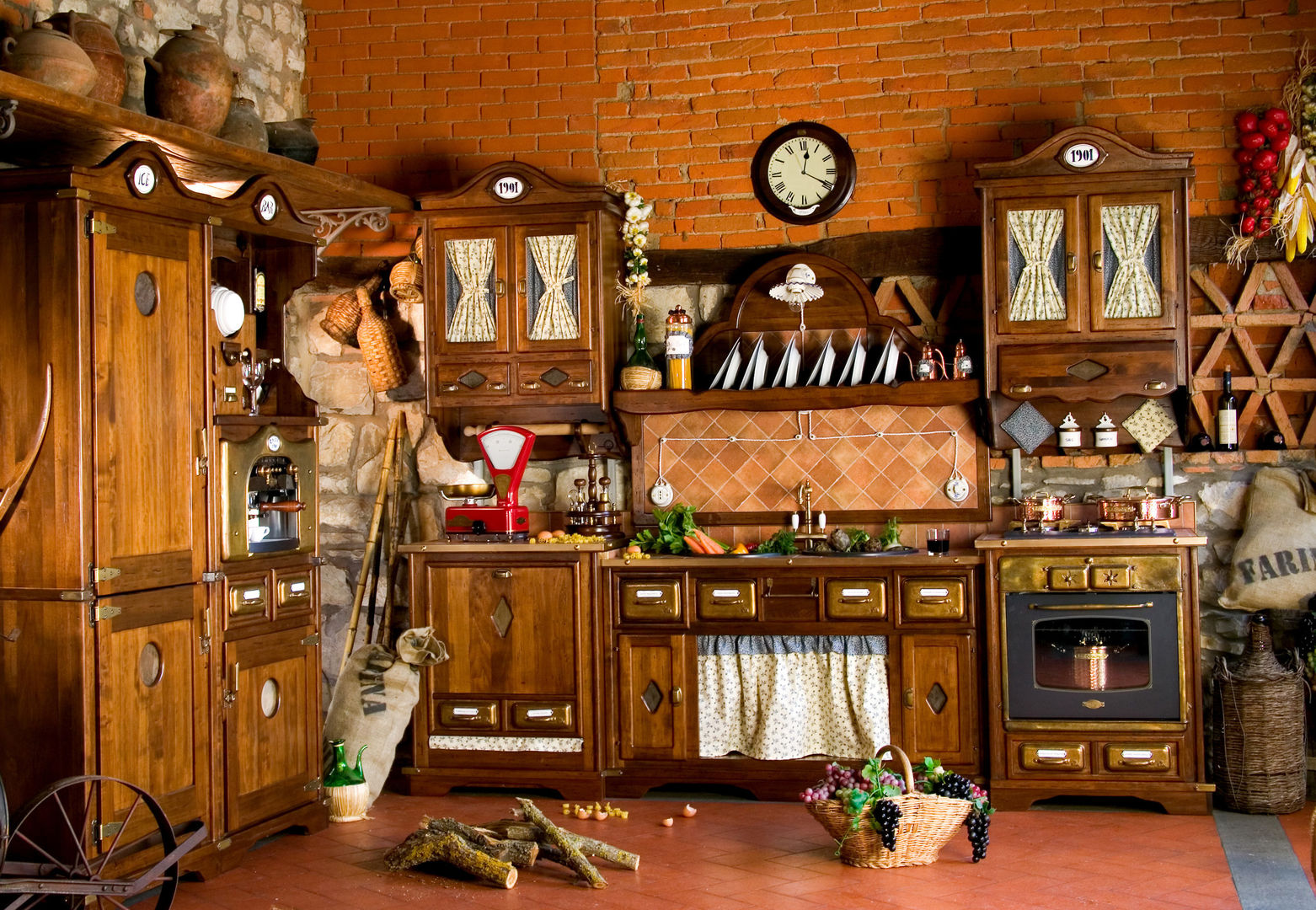 KITCHEN Maggi Massimo Кухня в рустикальном стиле Раковины и краны