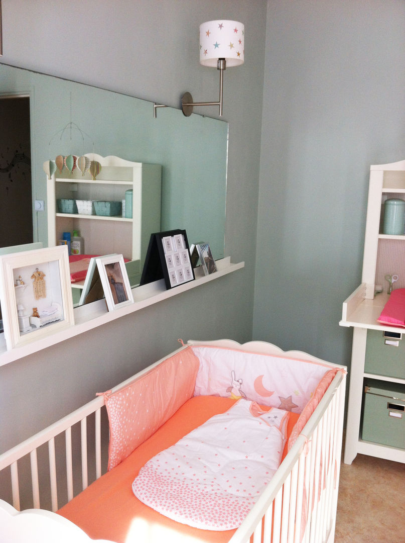 Chambre de bébé de 25m², Judith Wolff Architecte d'intérieur Judith Wolff Architecte d'intérieur Kinderzimmer