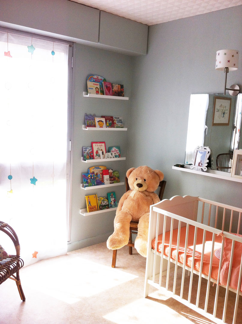 Chambre de bébé de 25m², Judith Wolff Architecte d'intérieur Judith Wolff Architecte d'intérieur Nursery/kid's room