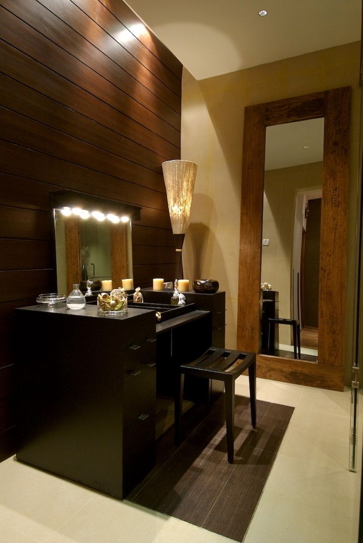 master toilet dresser area shahen mistry architects Modern Houses