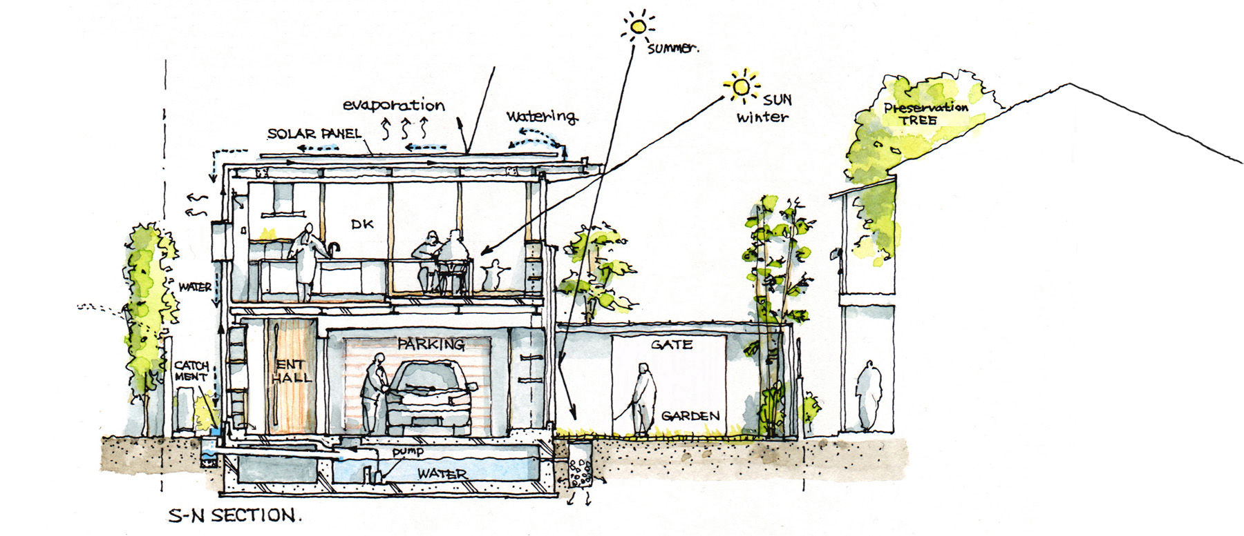 石神井の家 Pioggia e Sole, スタジオ・アーキファーム スタジオ・アーキファーム Casas: Ideas, imágenes y decoración