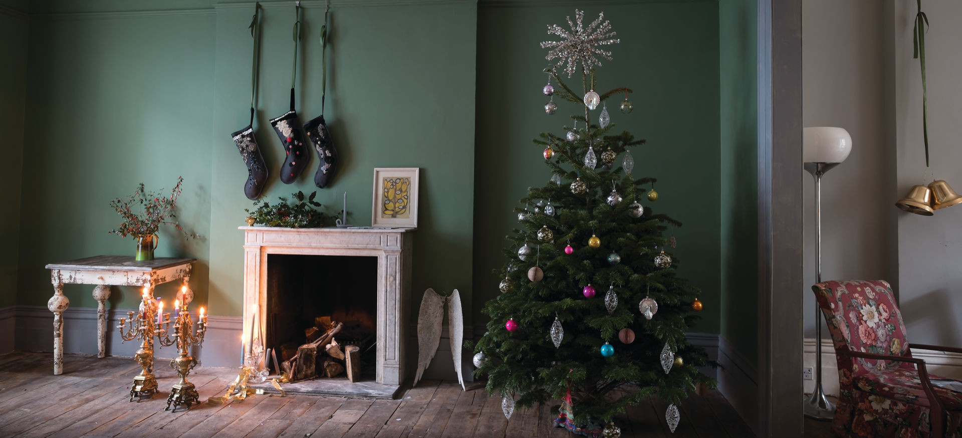 Christmas '14, Farrow & Ball Farrow & Ball Salas de estar campestres