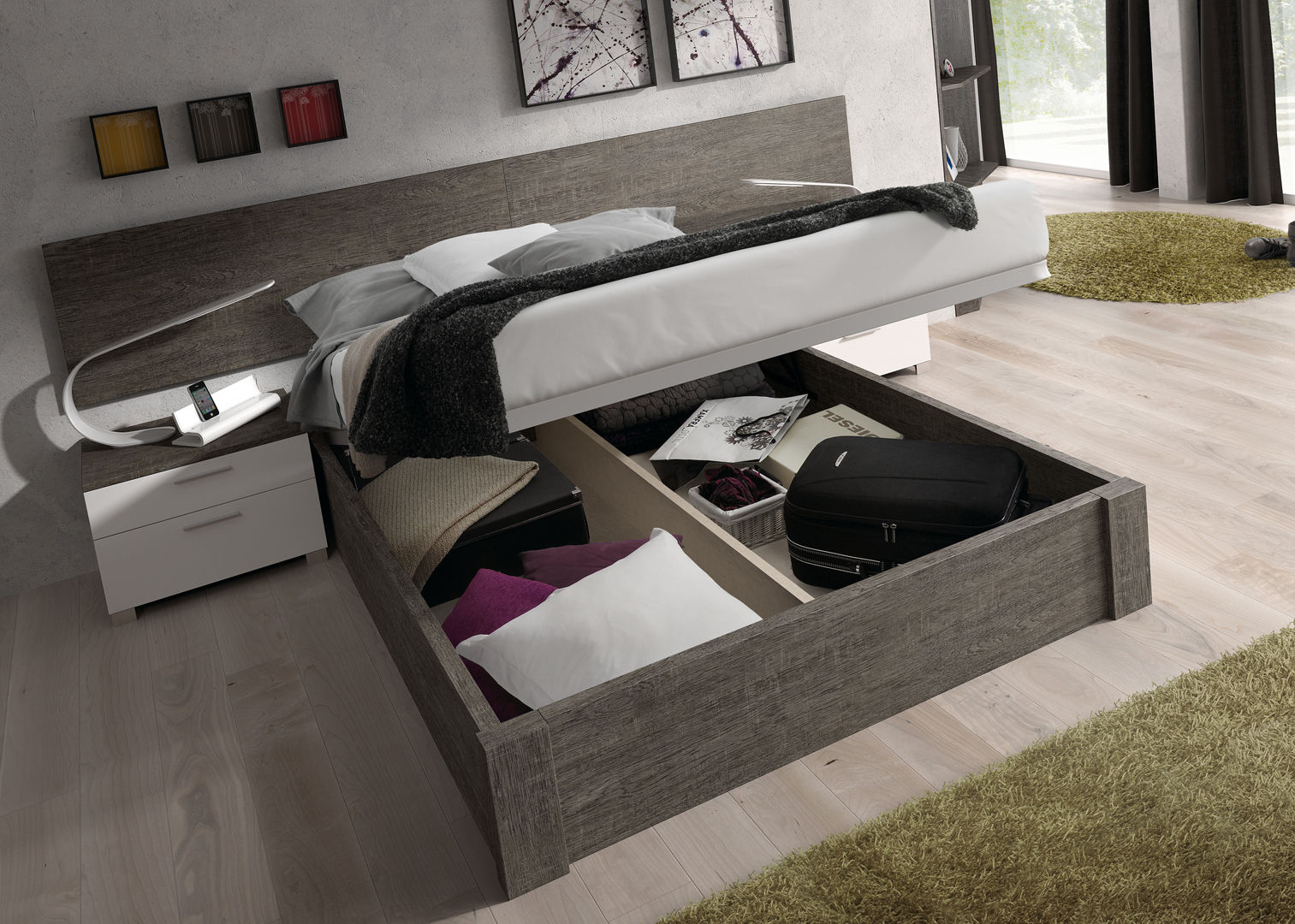 Camas, Aros y Canapes, Baixmoduls Baixmoduls Modern living Beds & headboards