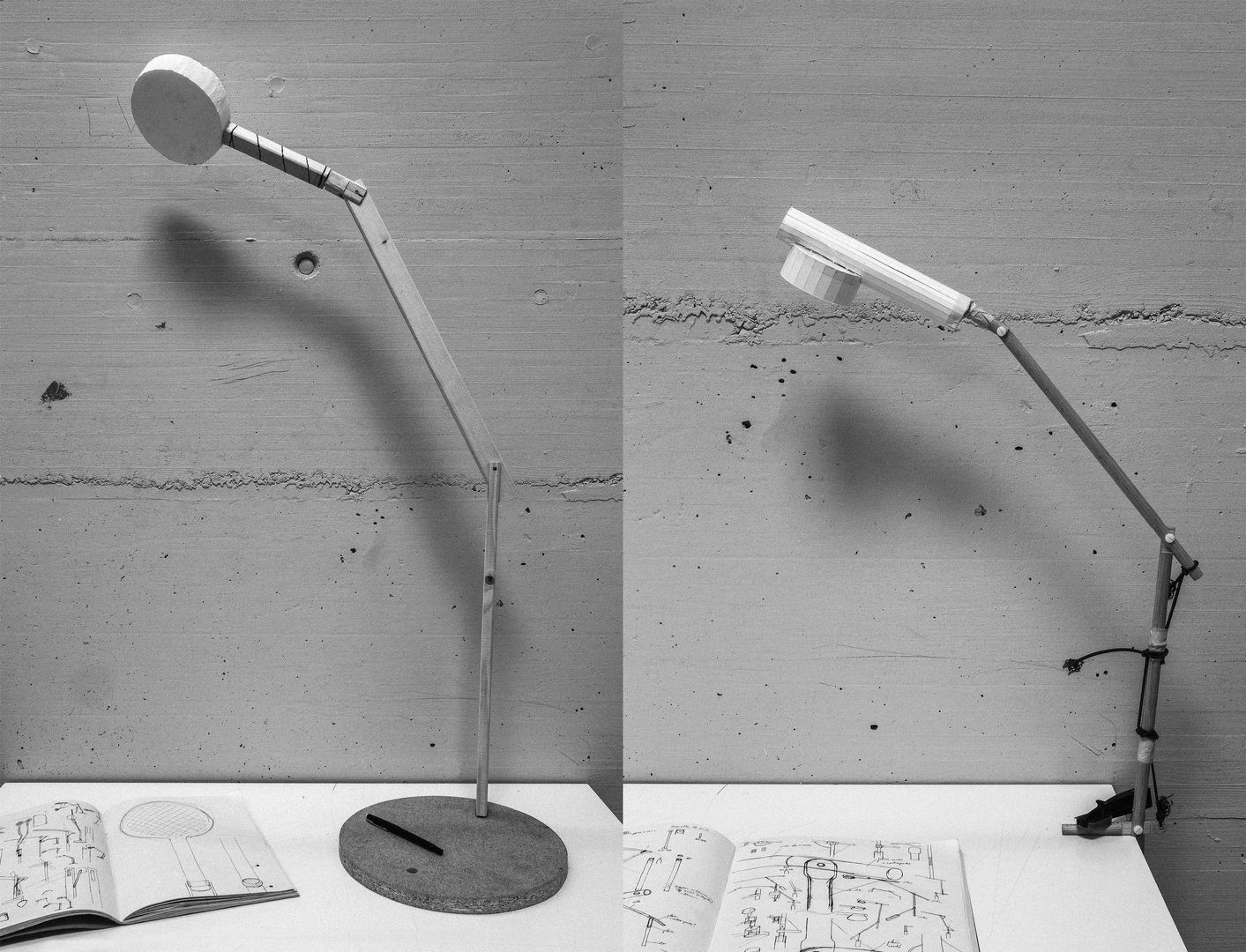 Manu Desk Lamp, SYLVAIN AEBISCHER SYLVAIN AEBISCHER Studeerkamer/kantoor Verlichting