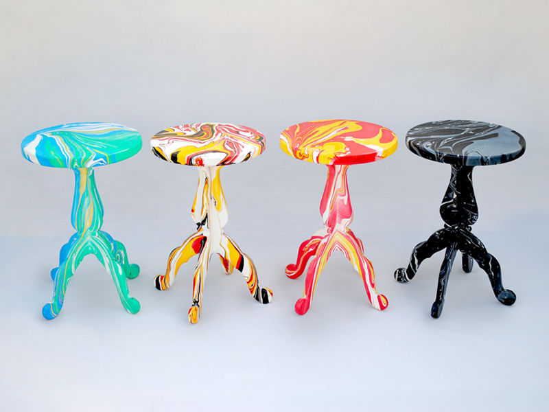 Swirling Stool, METAFAUX DESIGN METAFAUX DESIGN Other spaces Other artistic objects