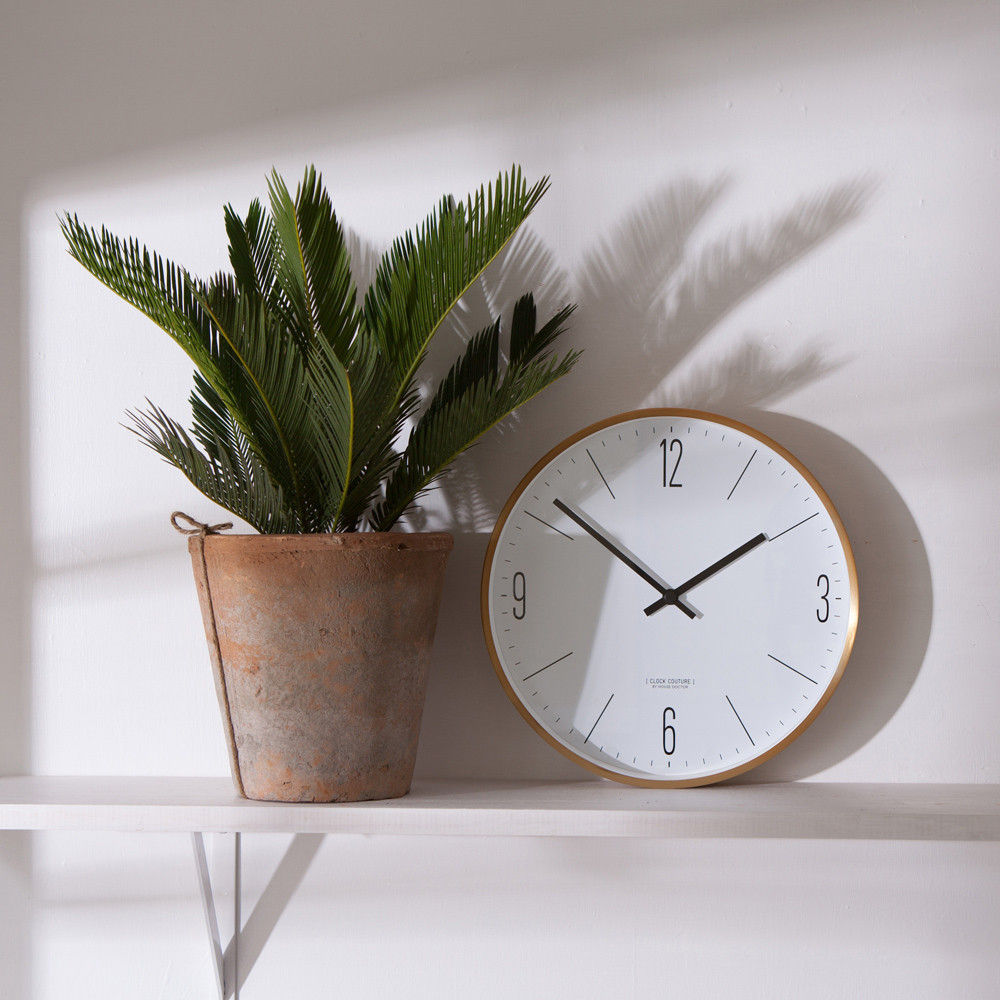 Gold Couture Clock Fate London Minimalist house Homewares